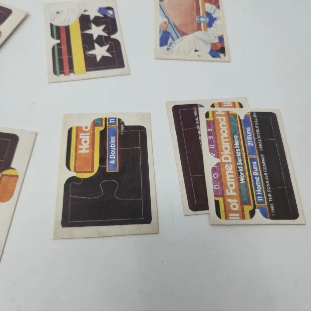 1984 Donruss Diamond King Duke Snider Puzzle Lot - Partial Set - Assorted Dupes